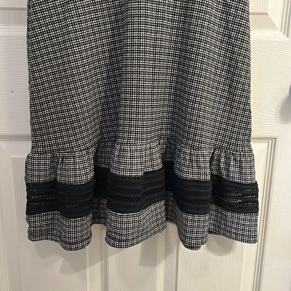 MICHAEL Michael Kors‎ Black and White Dress Short Sleeve Size S
